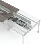 Noqi "U" Workstation Cluster for 2 Pax W1400 x D600 x H750mm Workstations - Image 3