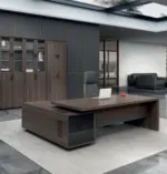 Feigelali Executive Desk with Credenza Return W1600 x D1600 x H750mm Executive Desks - Image 3