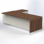 Linea Due with Credenza Return W2200 x D1800 x H750mm Executive Desks - Image 4