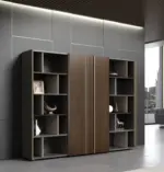 Gaddi Wall Cabinet W2200 x D400 x H1850mm Cabinet American Walnut - Image 5