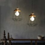 CENSEE Modern Nordic Wrought Iron Hanging Cage Lamp