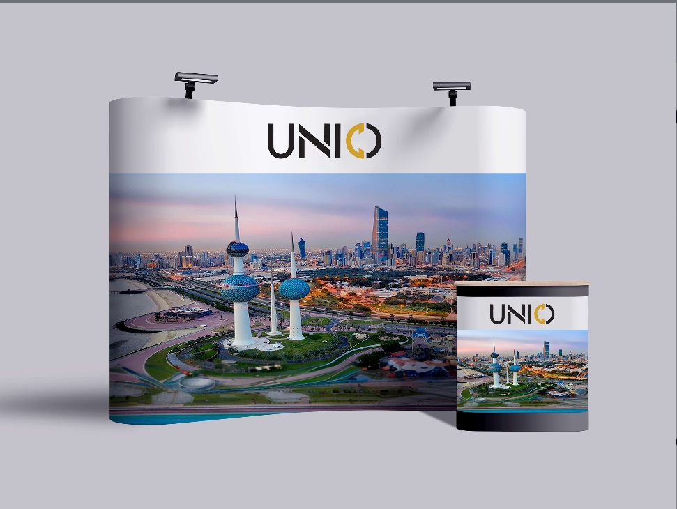 Portable Pop Up Stand Curve with hard case Portable Pop Up Stand Curve with hard case