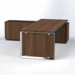 Elite Executive Desk with Credenza Return W1800 x D2100 x H750mm - Image 6
