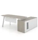 Nora Manager Desk with Credenza W1600 x D1300 x H750mm Executive Desks Workstations - Image 5