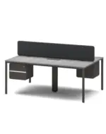 Agile Cluster of 2 W1400 x D750 x H750mm Workstations - Image 6