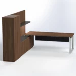 Elite Presidential Desk with Wall Unit W2000 x D2900 x H1600mm Executive Desks - Image 4