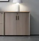 Universal 2-Level Cabinet (Meteor Grey Body) Filing Cabinet - Image 3