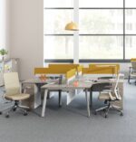 Nora L-Shaped Desk with Pedestal W1500 x D1500 x H750mm Workstations - Image 6