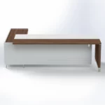 Linea Due with Credenza Return (Premium) Executive Desks - Image 6