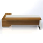 Linea Uno Desk with Credenza Storage Return W2400 x D1800 x H750mm Executive Desks - Image 3