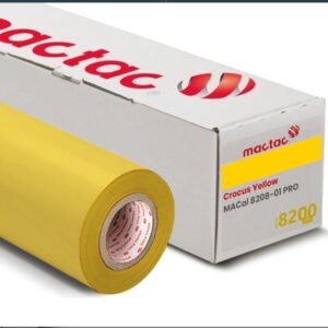 Premium Mactac Crocus Yellow Film for Branding