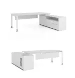Noqi "U" Executive Desk with Credenza W1800 x D1300 x H750mm Executive Desks Workstations - Image 6