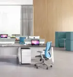 Noqi "U" Workstation Cluster for 2 Pax W1400 x D600 x H750mm Workstations - Image 5