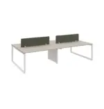 Cadi "O" Face to Face Workstation 4 Cluster W1600 x D1512 x H750mm Workstations