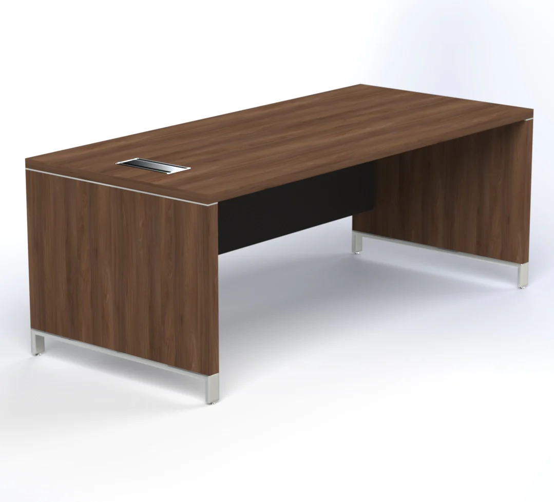 7 Linea Due Straight Desk W1600 x D800 x H750mm Executive Desks - Image 1