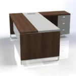 Linea Due with Hanging Pedestal (Premium) Executive Desks - Image 5