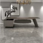 Gramy Presidential Desk W2400 x D1870 x H760mm Executive Desks