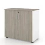 Universal 2-Level Cabinet White Body Front View