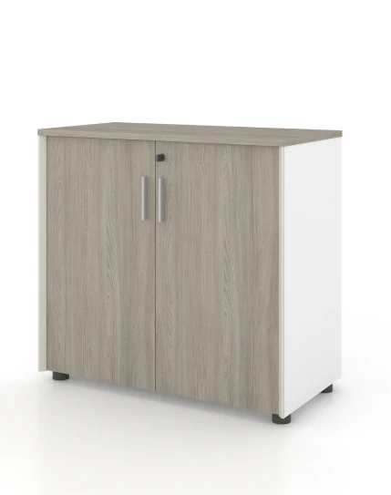 8 Universal 2-Level Cabinet White Body Front View