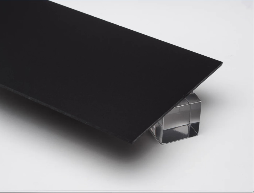 8 Non-Reflective Black Matt Acrylic Sheet for Industrial Use