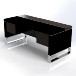 Linea Uno Straight Desk with Hanging Pedestal W1800 x D800 x H750mm Executive Desks - Image 9