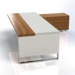 Linea Uno Desk with Credenza Storage Return W2200 x D1800 x H750mm Executive Desks - Image 6