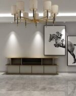 Amo Credenza W2400 x D400 x H750mm Mocha Teakwood Cabinet - Image 4