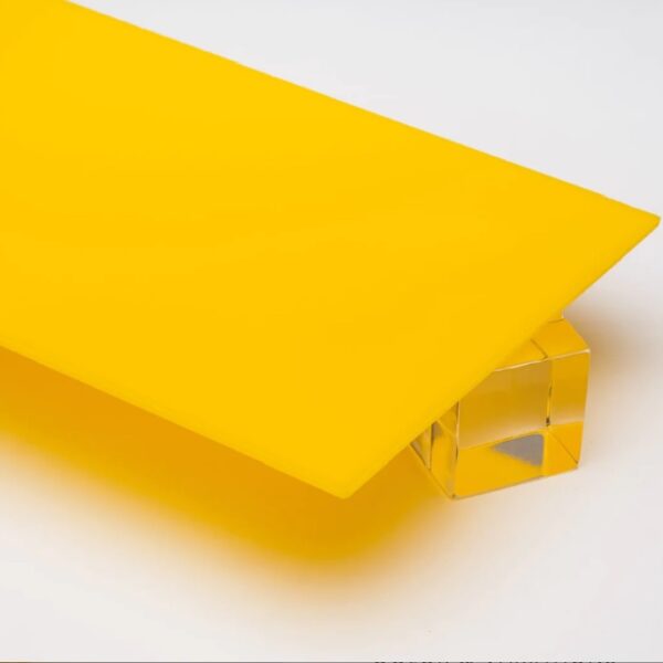 Transparent and strong yellow acrylic sheet