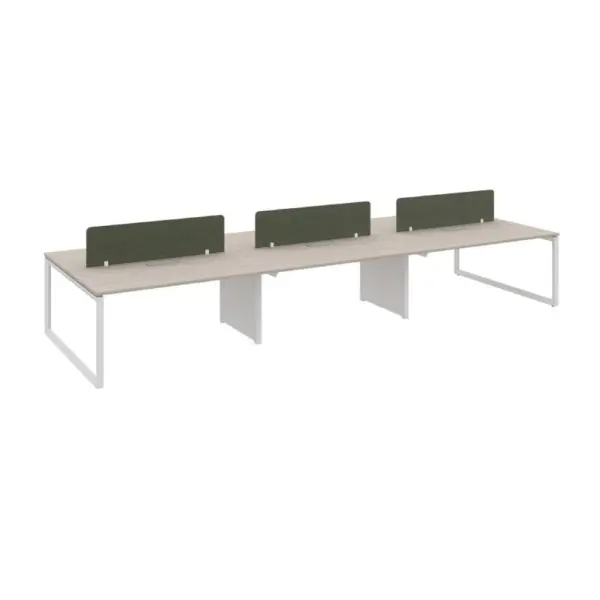 Cadi "O" Face to Face Workstation 6 Cluster W1400 x D1512 x H750mm Workstations