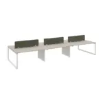 Cadi "O" Face to Face Workstation 6 Cluster W1600 x D1512 x H750mm Workstations