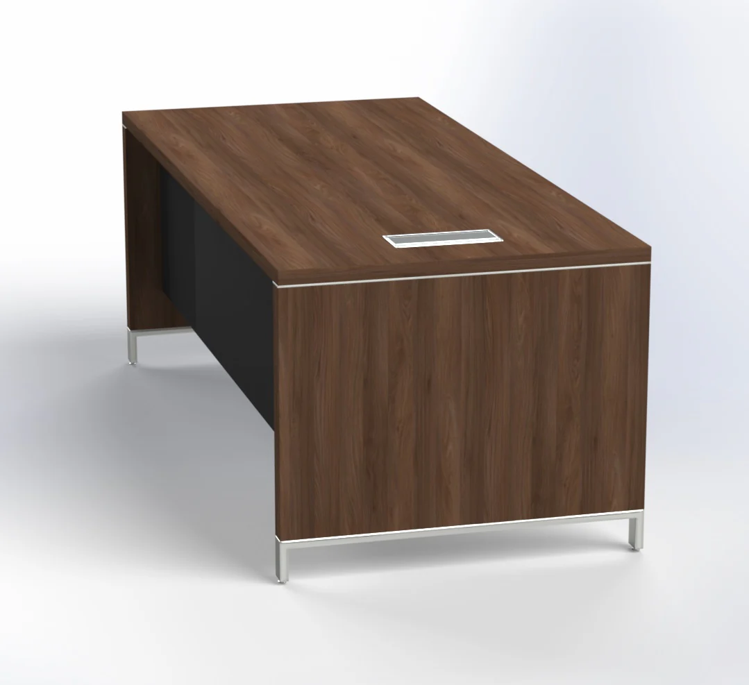 9 Linea Due Straight Desk W1800 x D800 x H750mm Executive Desks - Image 1