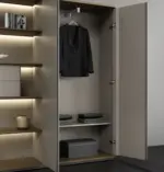 Ring Executive Wall Storage W3320 x D450 x H2035mm Cabinet Mocha Teakwood - Image 5