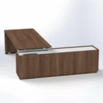 Elite Executive Desk with Credenza Return W1800 x D2100 x H750mm - Image 9