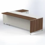 Linea Due with Credenza Return (Premium) Executive Desks - Image 8