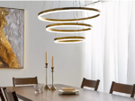 CHANDELIER Vien 3 Lights Metal LED Pendant Lamp 3000K