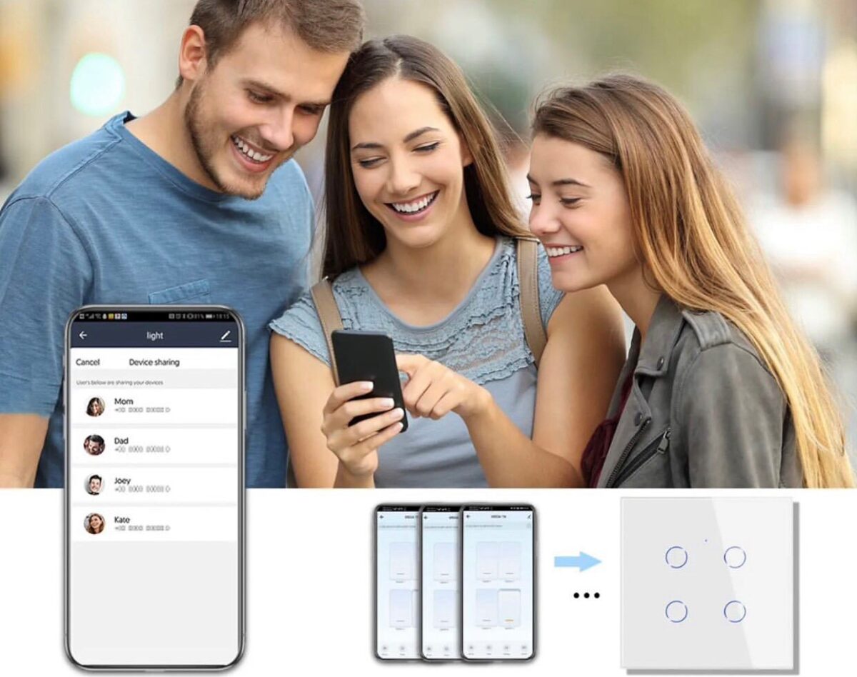 Smart light switch - 4 gang - Image 5