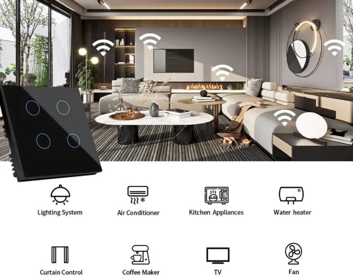 Smart light switch - 4 gang - Image 7