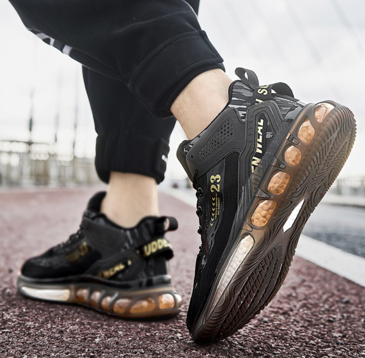 Trot Mens Shoes with Laces Black Size 43 - Image 3