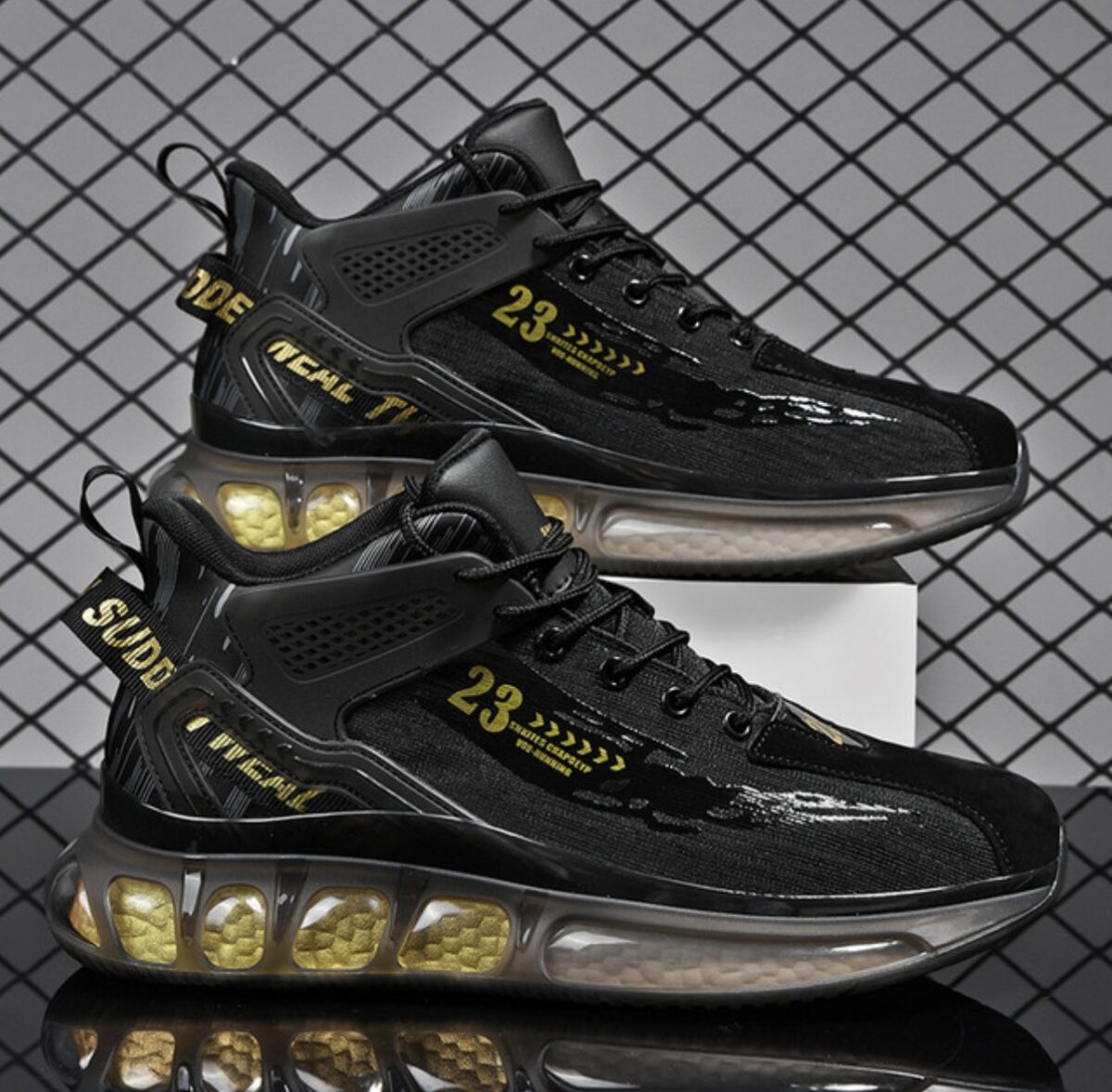 Trot Mens Shoes with Laces Black Size 40 - Image 4