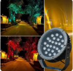 LED projection light round exterior waterproof Warm White - Image 3