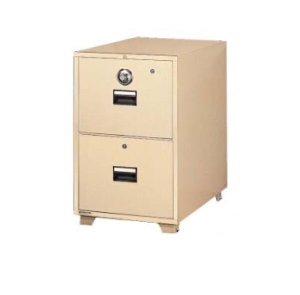 2 Drawers Fire Resistant Filing Cabinet