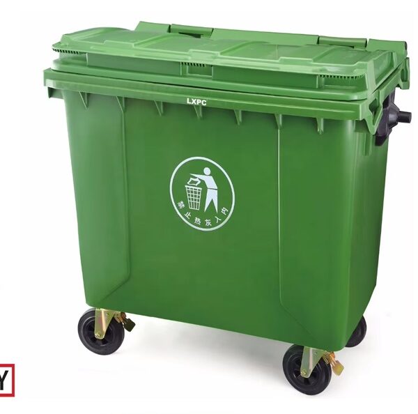 660 Ltr Outdoor Rolling Trash Can