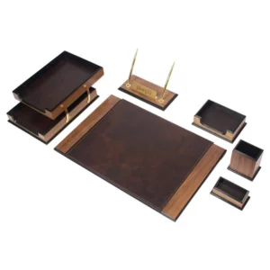Stylish Desktop Set Brown for Professionals