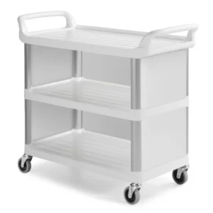 3 SHELVES TROLLEY ( WHITE )
