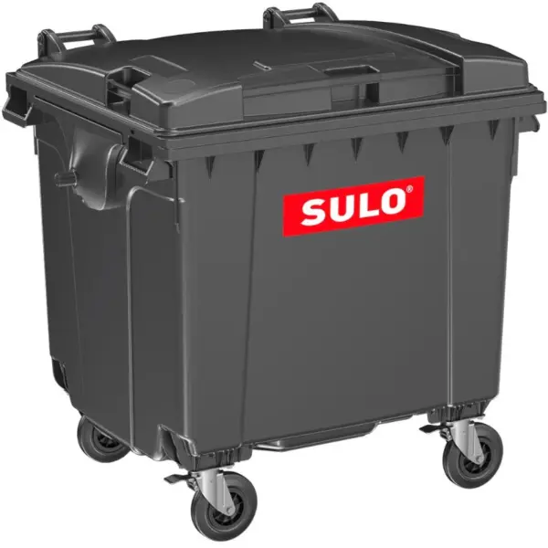 Refuse Container Black 1100 Litre
