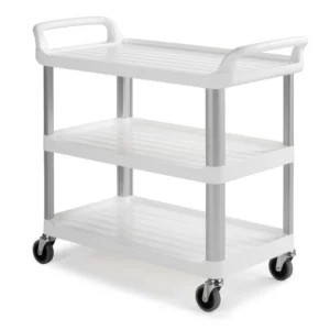 3 SHELVES TROLLEY ( WHITE )