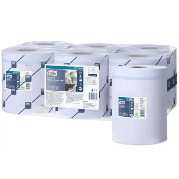 Tork Reflex™ Wiping Paper Plus (M4) - Blue (SCA 473391)