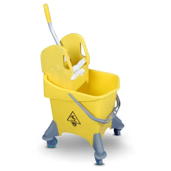 Pile Bucket Trolley with wringer - 30 Litre (TT 6475-YL)