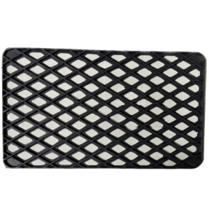 BLACK RUBBER SCRAPER MAT