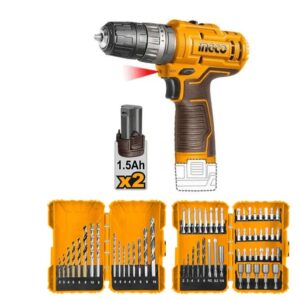 Ingco 12V Impact Drill Kit